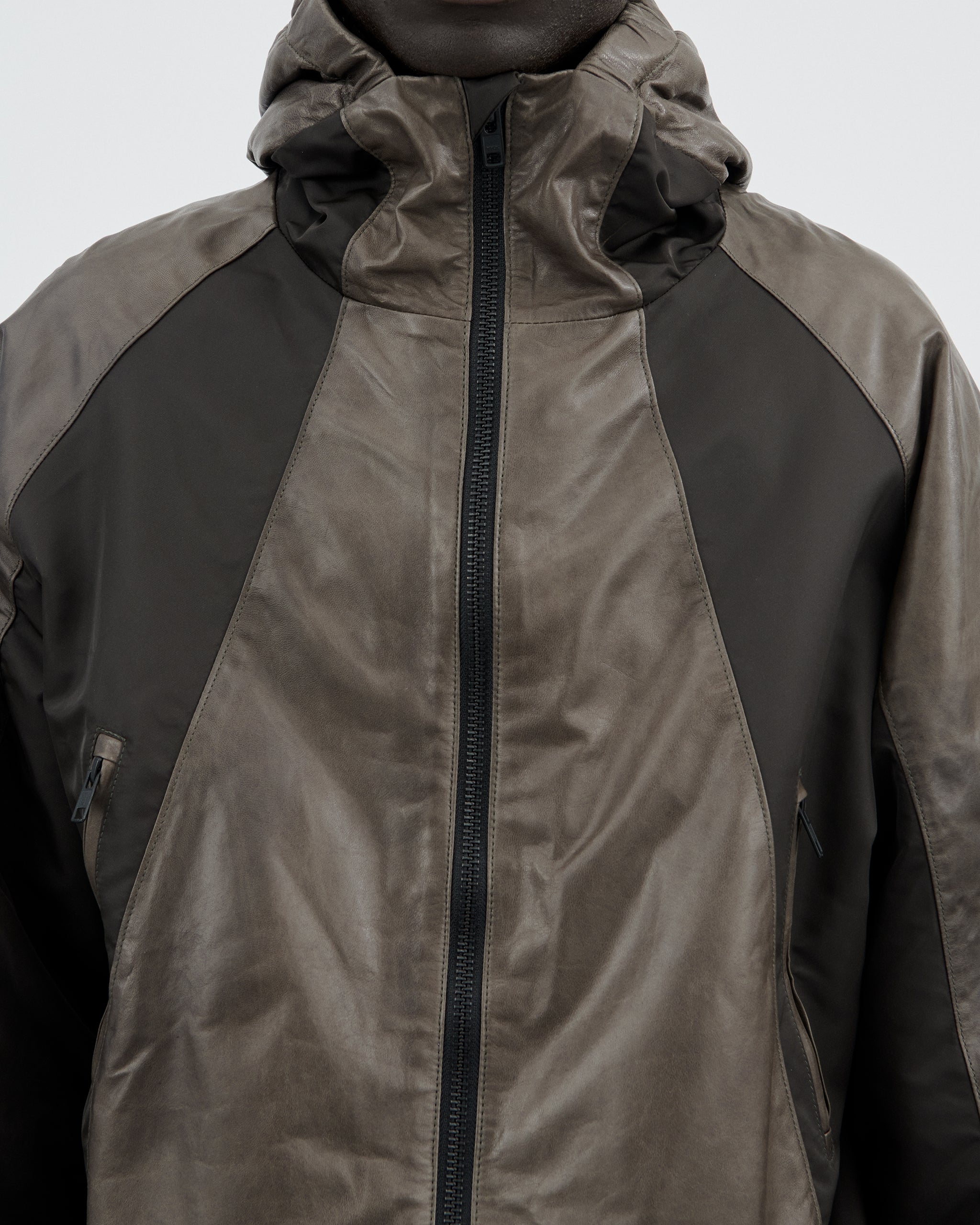 Embroidered Bomber Jacket in Lambskin in BLACK | alexanderwang®